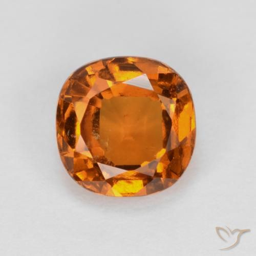 1.21ct Naturale Arancione scuro Granato hessonite, Cuscino, VS-SI