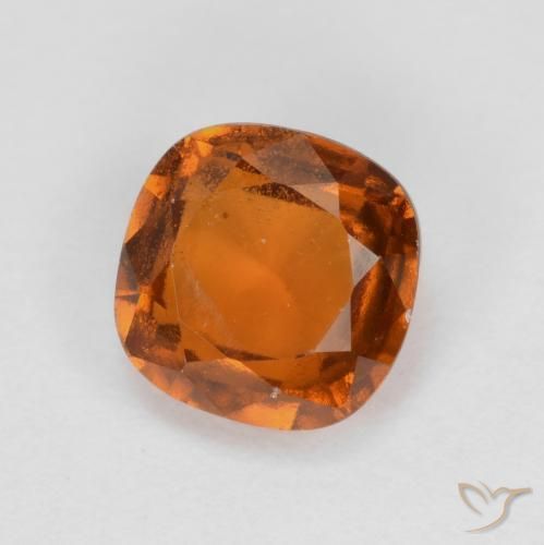 Granato hessonite Arancione Ambra naturale da 1.38 ct, Cuscino, VS-SI