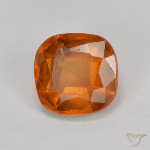 Granato hessonite Arancione scuro naturale da 1.28 ct, Cuscino, VS-SI