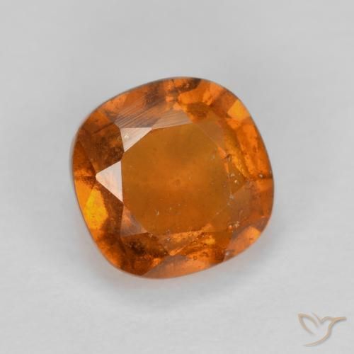 Granato hessonite Arancione scuro naturale da 1.46 ct, Cuscino, VS-SI