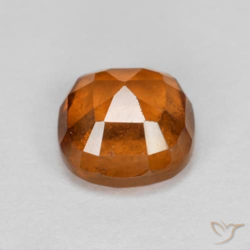 Granato hessonite Arancione scuro naturale da 1.46 ct, Cuscino, VS-SI
