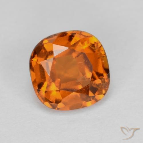 Granato hessonite Arancio medio-scuro naturale da 1.26 ct, Cuscino, VS-SI