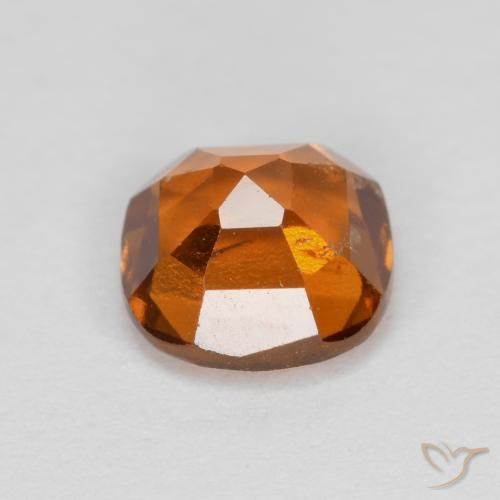 Granato hessonite Arancio medio-scuro naturale da 1.26 ct, Cuscino, VS-SI