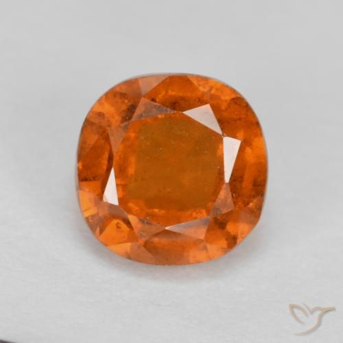 1.53ct Naturale Arancio Medio Granato hessonite, Cuscino, VS-SI