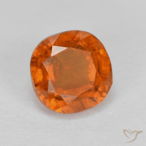 Granato hessonite Arancio Medio naturale da 1.53 ct, Cuscino, VS-SI