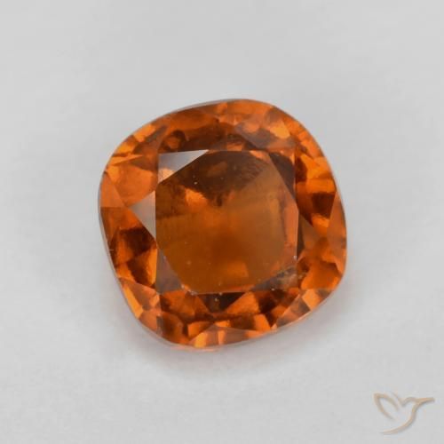 Granato hessonite Arancione scuro naturale da 1.46 ct, Cuscino, VS-SI