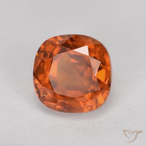 Granato hessonite Arancio Medio naturale da 1.63 ct, Cuscino, VS-SI