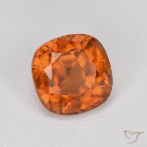 Granato hessonite Arancione scuro naturale da 1.44 ct, Cuscino, VS-SI