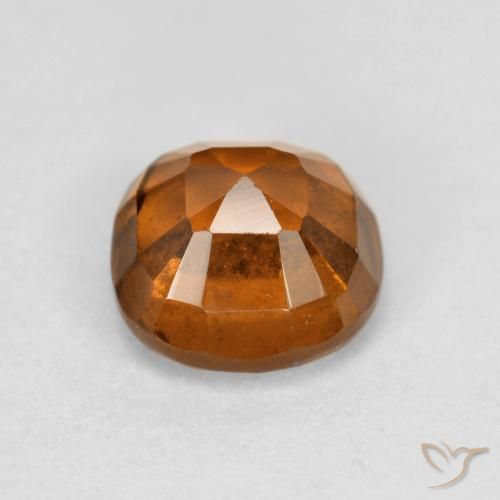 Granato hessonite Arancione scuro naturale da 1.29 ct, Cuscino, VS-SI