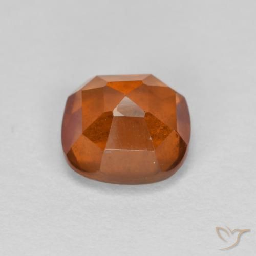 Granato hessonite Arancione scuro naturale da 1.39 ct, Cuscino, VS-SI