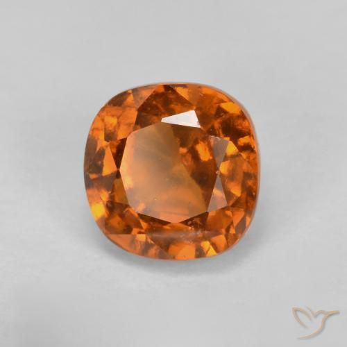 Granato hessonite Arancione scuro naturale da 1.56 ct, Cuscino, VS-SI
