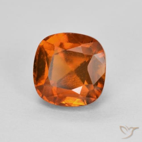 Granato hessonite Arancione Ambra naturale da 1.54 ct, Cuscino, VS-SI