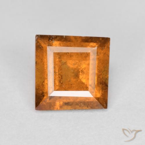 Granato hessonite Arancione scuro naturale da 1.03 ct, Quadrato, SI