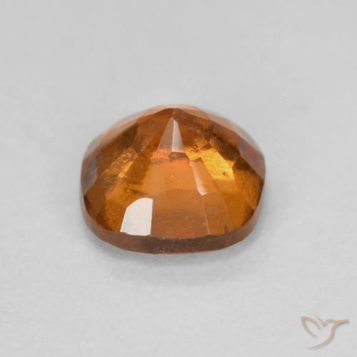 Granato essonite naturale arancione da 0,83 ct, taglio a cuscino, SI