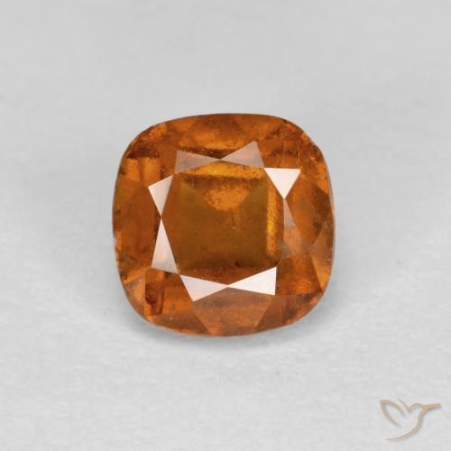 0.96ct Naturale Arancio Medio Granato hessonite, Cuscino, SI