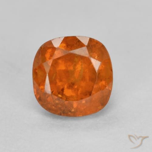 Granato hessonite Arancione scuro naturale da 1.00 ct, Cuscino, SI