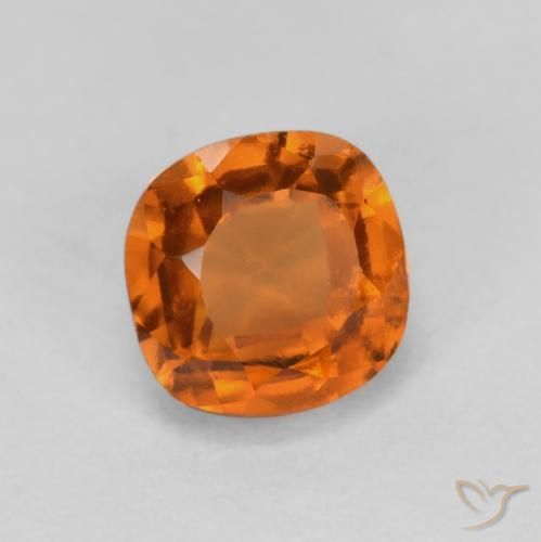 Granato hessonite Arancione marroncino naturale da 0.96 ct, Cuscino, SI
