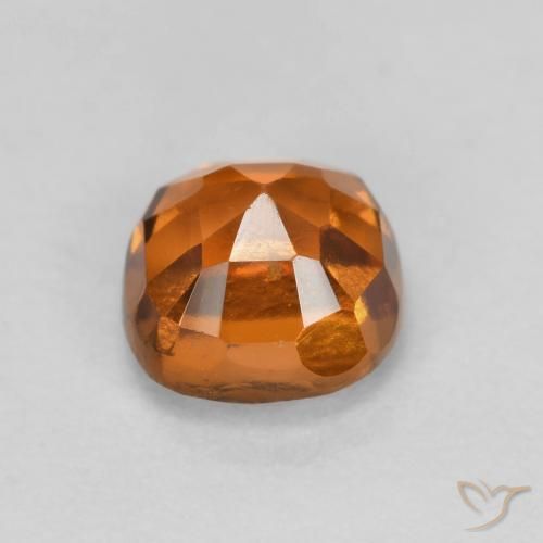 Granato hessonite Arancione marroncino naturale da 0.96 ct, Cuscino, SI