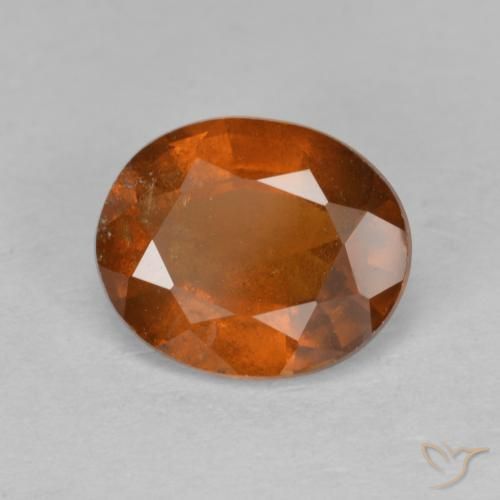 Granato hessonite Arancione Ambra naturale da 2.53 ct, Ovale, VS-SI