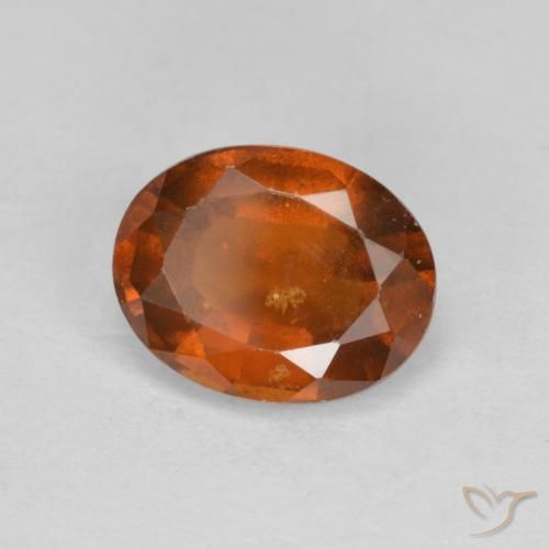 Granato hessonite Arancione scuro naturale da 2.33 ct, Ovale, VS-SI