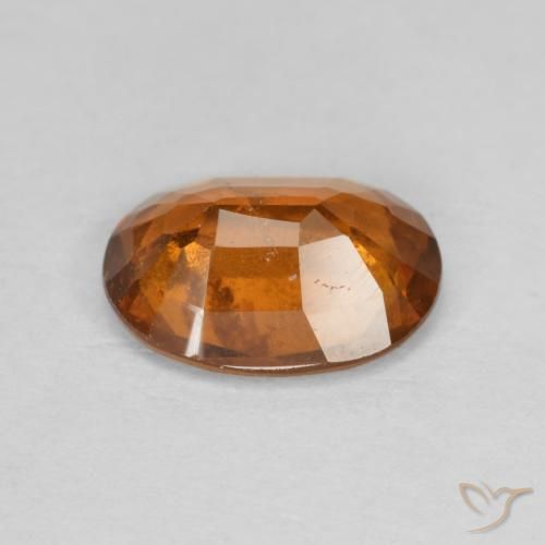 Granato hessonite Arancione scuro naturale da 2.33 ct, Ovale, VS-SI