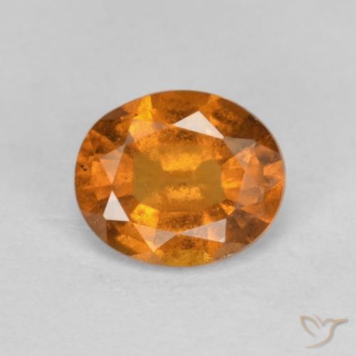 1.26ct Naturale Arancio Medio Granato hessonite, Ovale, VS-SI