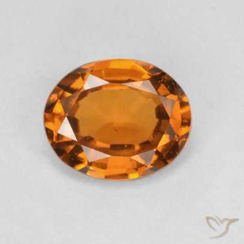 1.69ct Naturale Arancio Medio Granato hessonite, Ovale, VS