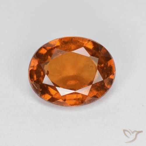 1.97ct Naturale Arancio Medio Granato hessonite, Ovale, VS-SI, Photo A
