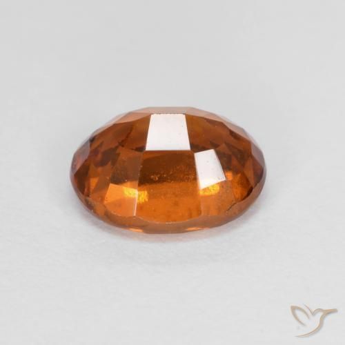 Granato hessonite Arancione scuro naturale da 1.68 ct, Ovale, VS-SI