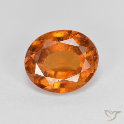 Granato hessonite Arancio medio-scuro naturale da 2.09 ct, Ovale, VS-SI