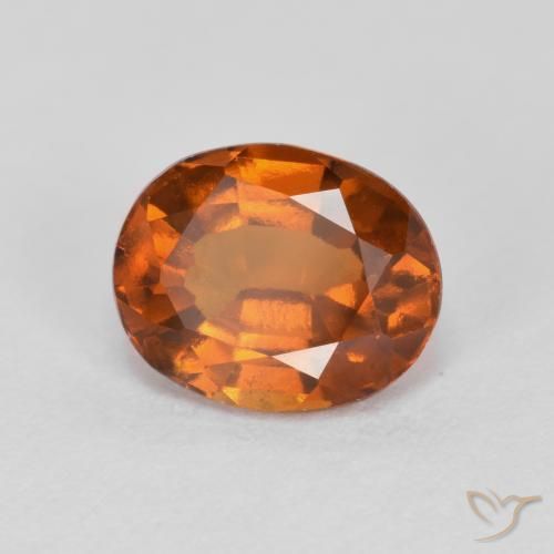 Granato hessonite Arancione Ambra naturale da 1.76 ct, Ovale, VS-SI