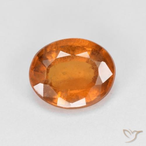 2.14ct Naturale Arancio Medio Granato hessonite, Ovale, VS-SI