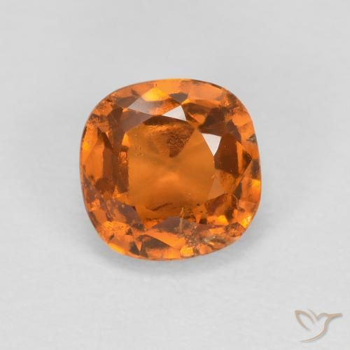 0.93ct Naturale Arancio Medio Granato hessonite, Cuscino, SI