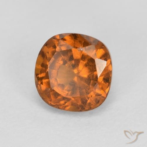 Granato hessonite Arancione scuro naturale da 0.90 ct, Cuscino, SI
