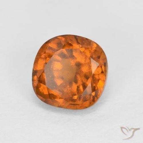 Granato hessonite Arancio medio-scuro naturale da 0.87 ct, Cuscino, SI