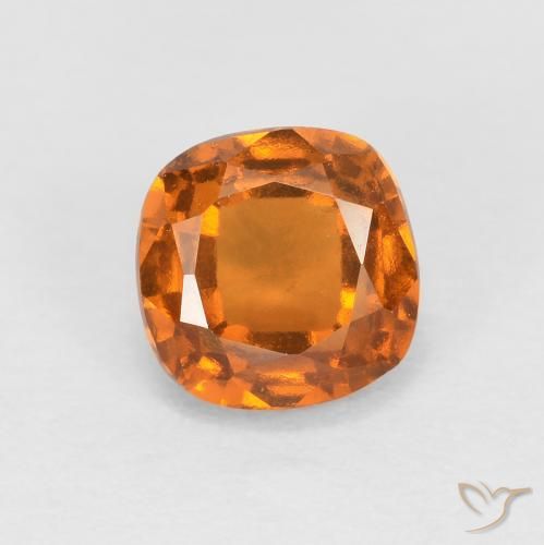 Granato hessonite Arancio giallastro naturale da 0.92 ct, Cuscino, SI