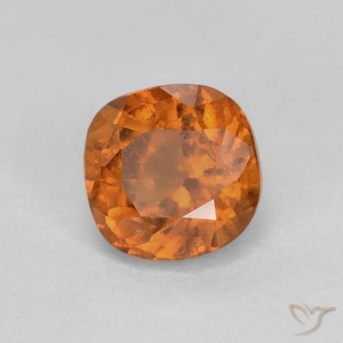 Granato hessonite Arancio medio-scuro naturale da 0.87 ct, Cuscino, SI