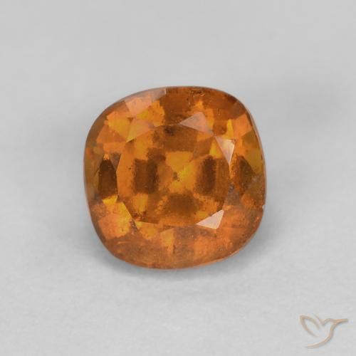 Granato hessonite Arancio giallastro naturale da 0.97 ct, Cuscino, SI