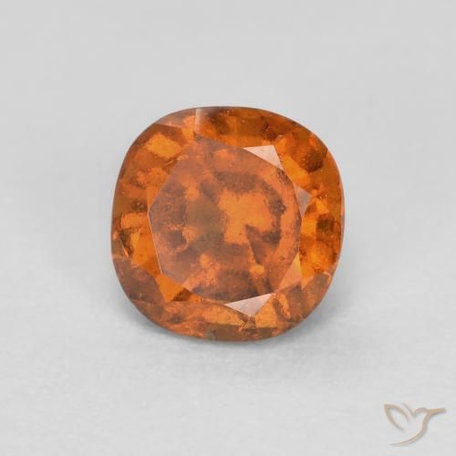 Granato hessonite Arancio medio-scuro naturale da 0.88 ct, Cuscino, SI
