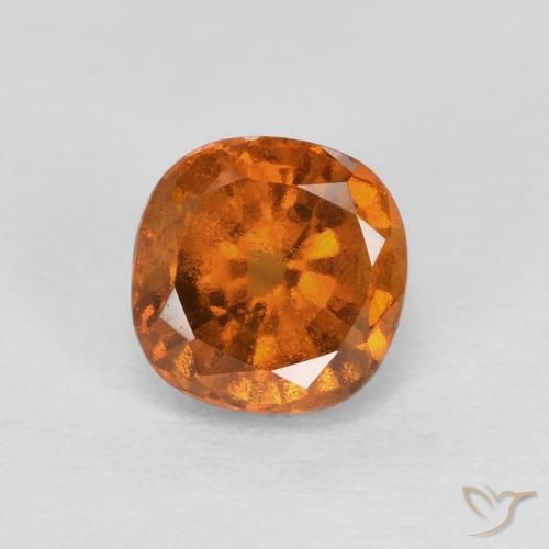 0.89ct Naturale Arancione scuro Granato hessonite, Cuscino, SI