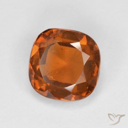 1.79ct Naturale Arancio medio-scuro Granato hessonite, Cuscino, VS-SI