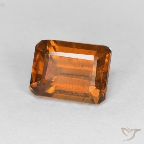 Granato hessonite Arancio Medio naturale da 1.25 ct, Ottagonale / Taglio smeraldo, VS-SI