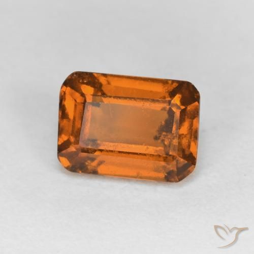 Granato hessonite Arancione Ambra naturale da 1.33 ct, Ottagonale / Taglio smeraldo, VS-SI