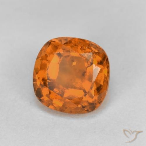 Granato hessonite Arancione scuro naturale da 1.45 ct, Cuscino, VS-SI