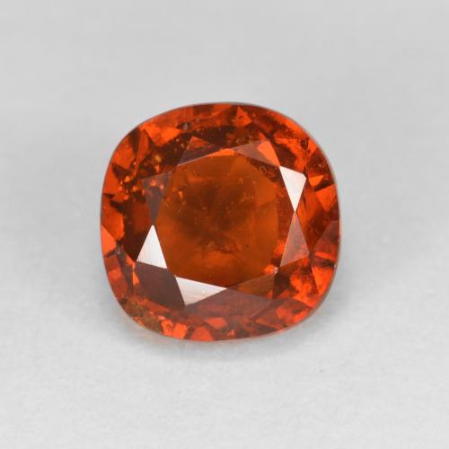Granato hessonite Arancione scuro naturale da 1.52 ct, Taglio a cuscino, VS-SI