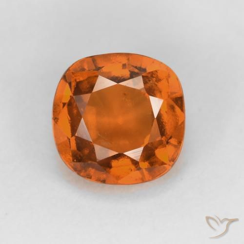 1.52ct Naturale Arancio Medio Granato hessonite, Cuscino, VS-SI