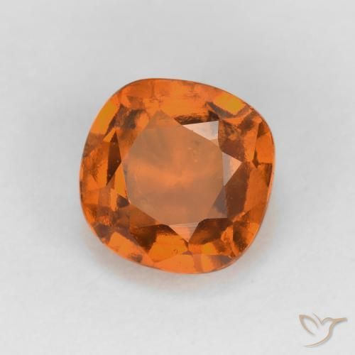 Granato hessonite Arancio Medio naturale da 1.52 ct, Cuscino, VS-SI