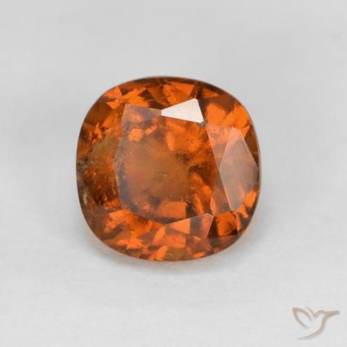 Granato hessonite Arancio Medio naturale da 1.32 ct, Cuscino, VS-SI