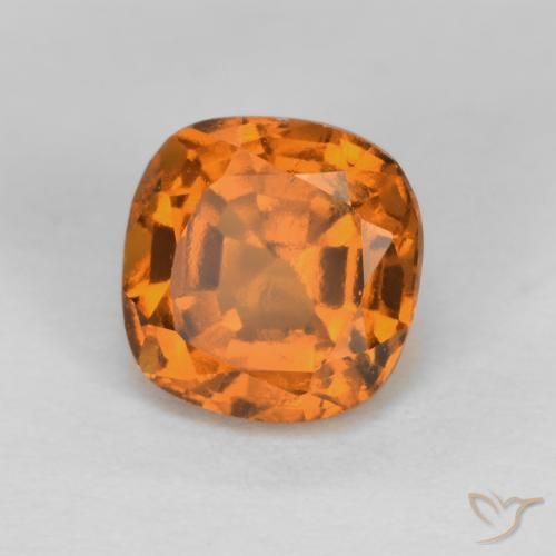 Granato hessonite Albicocca Arancia naturale da 1.40 ct, Cuscino, VS-SI