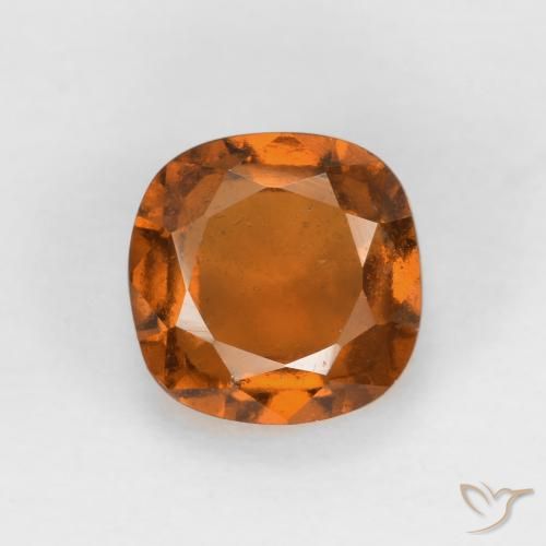 1.53ct Naturale Arancio medio-scuro Granato hessonite, Cuscino, VS-SI